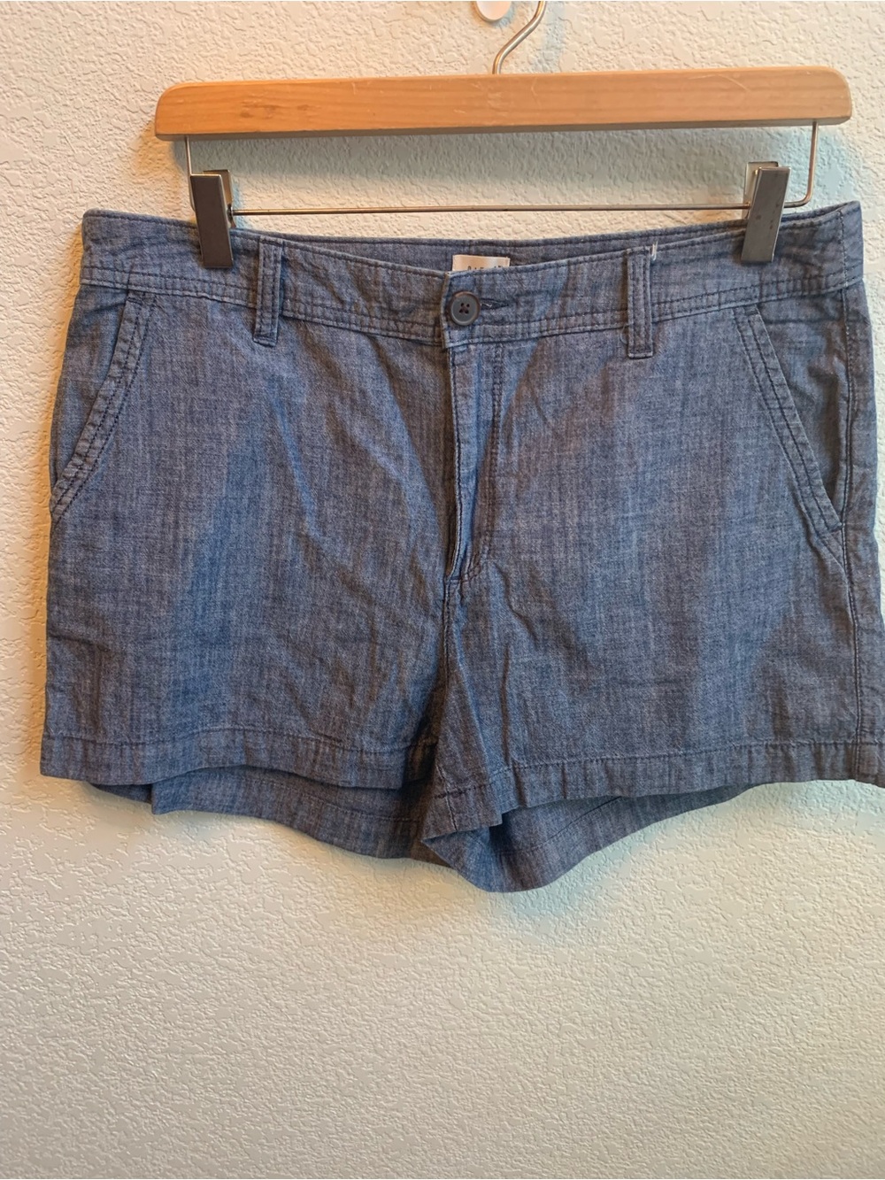 a new day Chambray-Style Jean Shorts - Blue